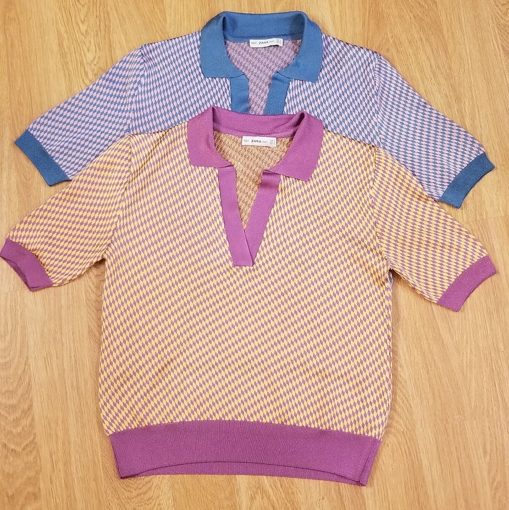 Zara knit shirts Size S